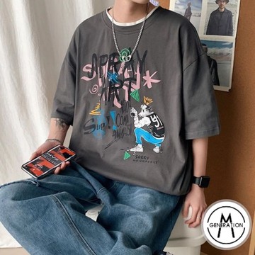 【M世代】短袖t恤 大尺碼T恤寬鬆上衣 短袖 男女情侶衣 寬版上衣短T 上衣短袖 情侶裝 男裝男生衣服ATYT390