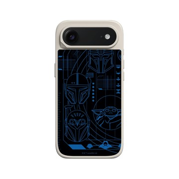 iPhone Air SolidX 貝殼灰 - 迪士尼-星際大戰 Star Wars - 曼達洛人-線稿風格
