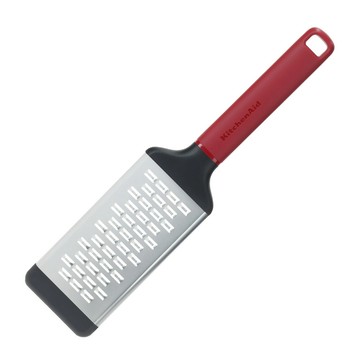 KitchenAid 美國 附蓋寬版止滑刨刀(櫻桃紅30.3cm) / 起司檸檬皮刨刀 乳酪刨屑 料理刨絲器 刨絲刀