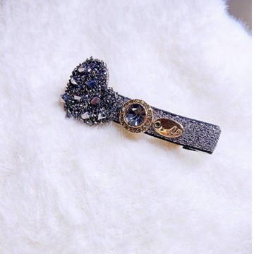 現貨專區｜黑鑽愛心平夾(uxp7)｜送禮精選店家★Reyna jewelry 女王飾品