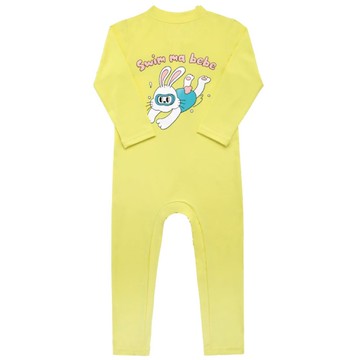 Swimming Rabbit Rashguard Lemon