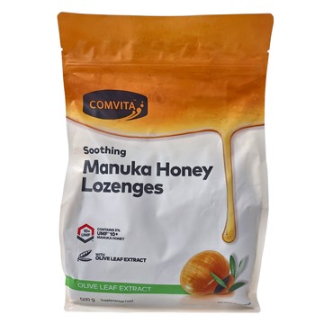 COMVITA 康維他 舒緩橄欖葉蜂蜜潤喉糖 含5% UMF 10+ 麥盧卡蜂蜜  500g  1包