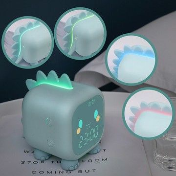 鬧鐘 新款趣味龍鬧鐘 智能報時兒童電子鐘多功能學生LED電子創意小鬧鐘
