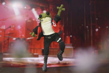 鉤編青蛙收藏與手工禮品藝術娃娃