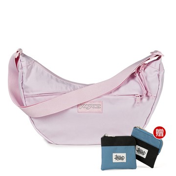 JanSport UNPHASED CROSSBODY LARGE 校園系列斜背包 -冰晶粉
