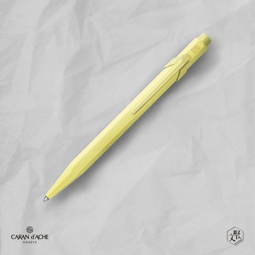 客製化刻字【CARAN dACHE 卡達】 849 Claim Your Style 原子筆 萊姆黃(原廠正貨)