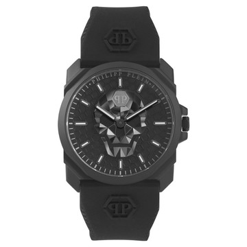 【PHILIPP PLEIN】THE $KULL KING 骷髏王錶款 黑 PWLAA0422_40mm