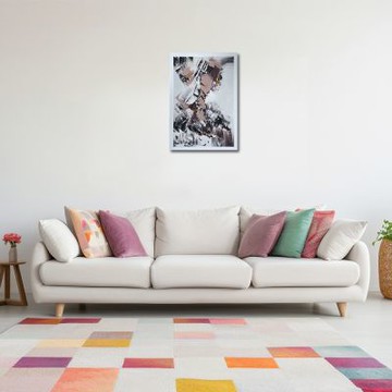 御畫房 當代國家級展覽畫家 抽象系列手繪油畫70×100cm(DB-124)