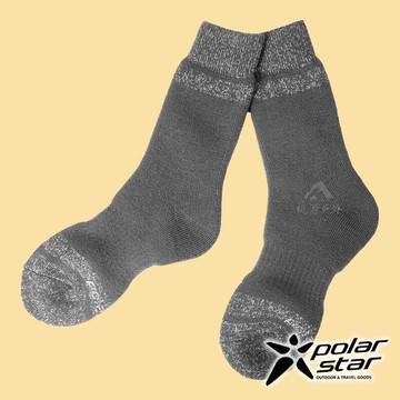 【PolarStar】羊毛保暖雪襪『炭灰』P18609