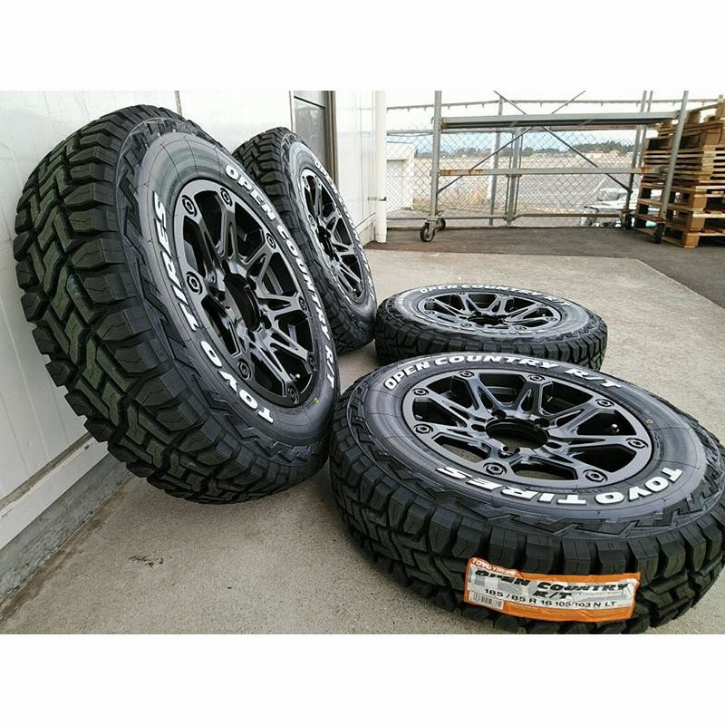 ジムニー タイヤホイール 16インチ BDX08 TOYO オープンカントリーR/T 185/85R16 ホワイトレター 新品4本セット