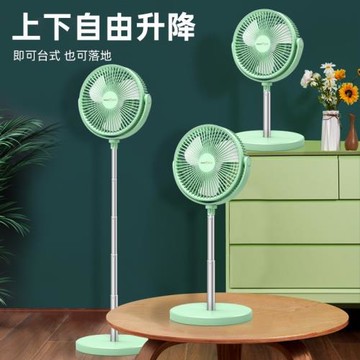 美國小豬日常家用壁掛式小風扇USB免打孔墻壁掛扇搖頭充電