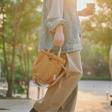 City系列新品 | CHICO 雙面索繩斜背側背水桶包S號 手機袋 (拖肥)