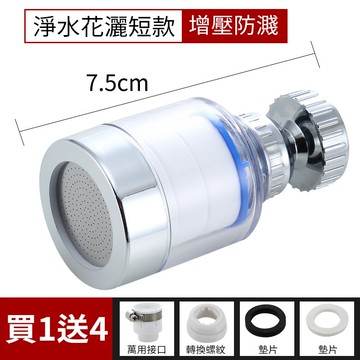 360度DIY增壓水龍頭淨化器(贈濾心*2)