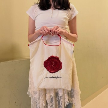 【 Ball&Chain 】刺繡環保購物袋 M號 - 白 (33300822)｜🥉【把愛封進莓一天】🎁生日送禮推薦