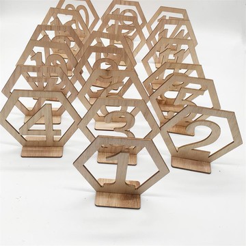 桌號牌定制桌牌號個性創意餐號牌牌子餐桌餐牌多功能臺牌立式木質1入