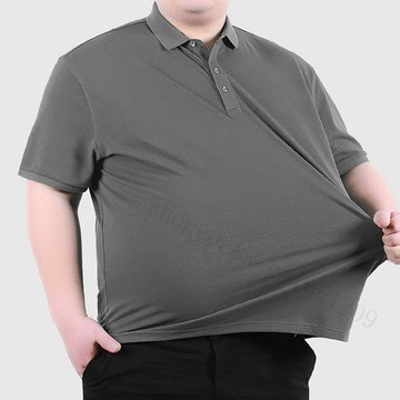 【8XL大尺碼】胖子polo衫 肥佬加肥加大寬鬆上衣 夏季薄款翻領短袖T恤 男短袖polo衫 短袖上衣 男短袖上衣