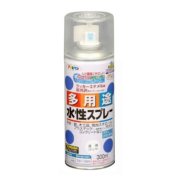 日本 Asahipen 新水性室內外多用噴漆 透明 300ml