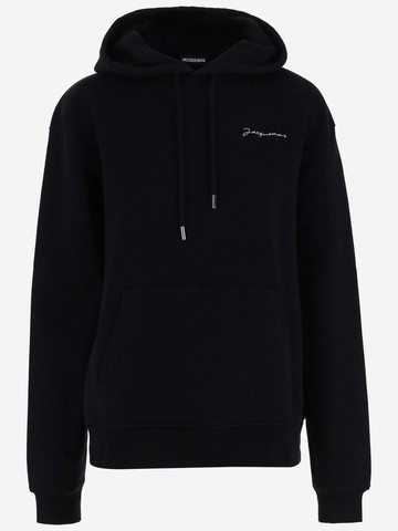 Jacquemus Logo Embroidered Drawstring Hoodie