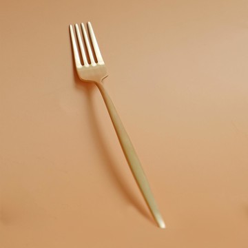 Notdam 韓式傳統黃銅西式點心叉  1入  單色