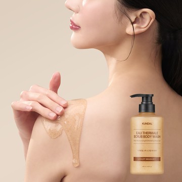 KUNDAL Eau Thermale Scrub Body Wash 500ml (Violet Muguet)