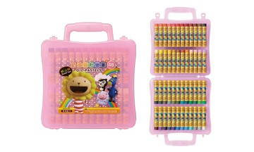 SIMBALION 雄獅 48色奶油獅塑膠盒大支粉蠟筆 BLOP-48