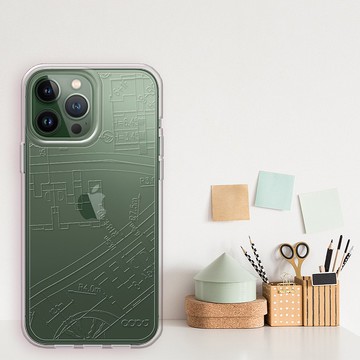 iPhone 13全系列 浮雕感輕薄軍規防摔手機殼-空間設計