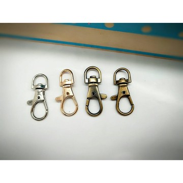 勾扣 WJ-1003 4分勾扣 鑰匙勾扣 小包勾扣  古銅 淺金色 銀色 槍黑色 愛心手工材料鋪 箱包配件 五金配件