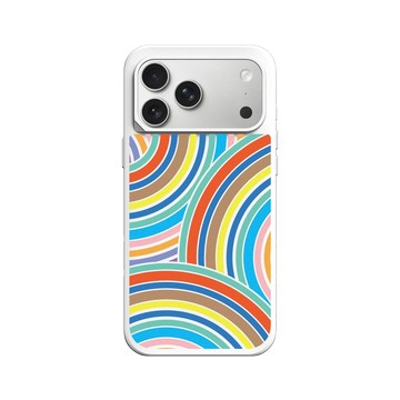 iPhone 17 Pro Max SolidX 白 - Positive Vibes / 正好能量 - 迷幻彩虹