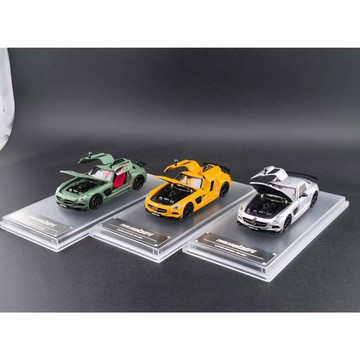 Fine Works64 1/64 Mercedes-Benz SLS AMG BS 合金車模 經典鷗翼門