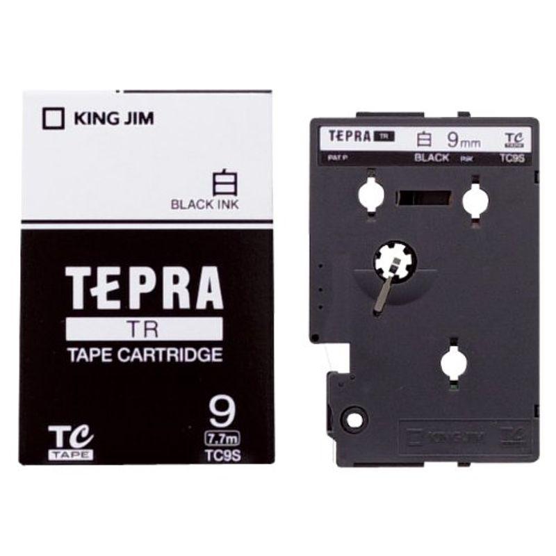 オフィス用品・文房具 キングジム 「テプラ」PRO テプラテープ TC9S 9mm 白ラベル黒文字 5個セット