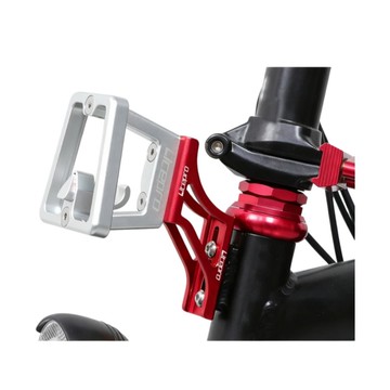 Litepro 折疊自行車前袋升高座椅鋁合金前托架安裝適配器升降器,適用於 Dahon /Brompton 折疊自行車