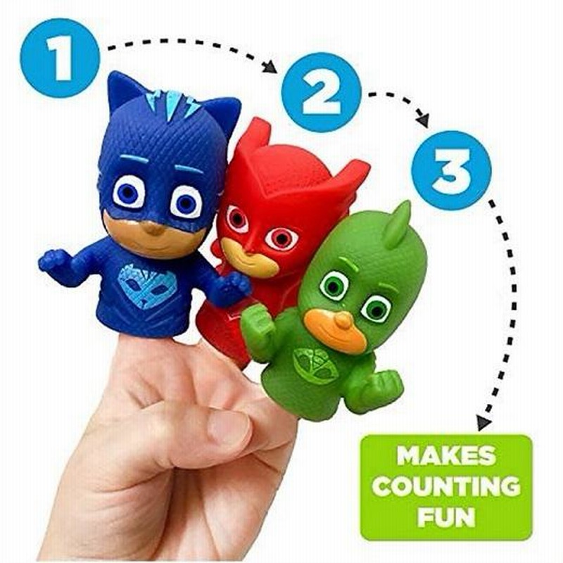 PJ Masks Finger Puppets しゅつどう！パジャマスク 指人形 5個セット