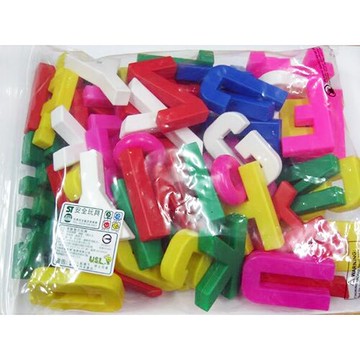《少年》教具 積木 英文積木 ( 60 PCS ) 東喬精品百貨