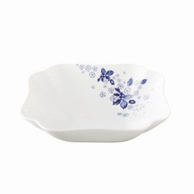 ウェッジウッド WEDGWOOD ストロベリーブルームインディゴ スクエアボウル 23cm