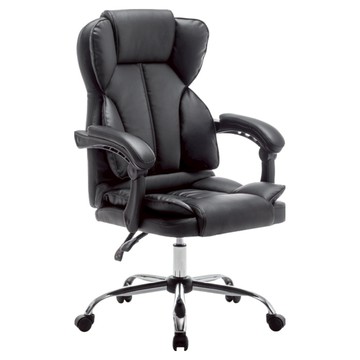 E-home Hrut赫魯特尊爵PU高背扶手電腦椅 BHS004A-blk  黑色  70 x 65 x 117cm