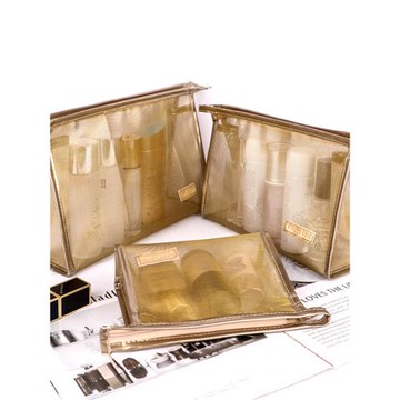 收納袋大容量化妝包ins女小號收納洗漱網紗旅行便攜收納袋大容量