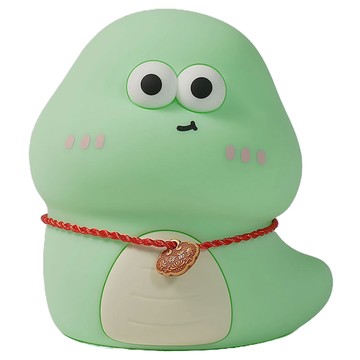 萌蛇小夜燈 青色 矽膠材質 臥室夜燈 露營燈