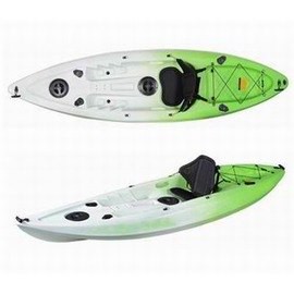 【3米單人皮划艇-P15-全配-300*85*40cm-1套/組】獨木舟 釣魚船 滾塑硬艇塑膠艇 平臺舟 海洋舟(艇+坐墊+槳+衣，需預定+海運)-7682040