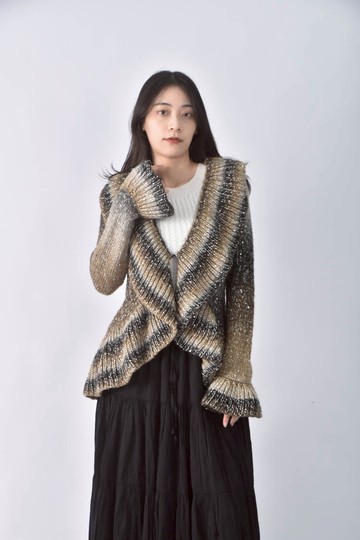 (M) inc羊毛單扣綠色外套