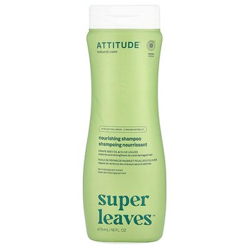 ATTITUDE, Super Leaves™，滋養洗髮精，葡萄籽油和橄欖葉，16 盎司（473 毫升）
