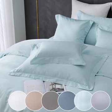 鴻宇 500織 SUPIMA匹馬棉 素色 歐式壓框枕套2入-多款任選