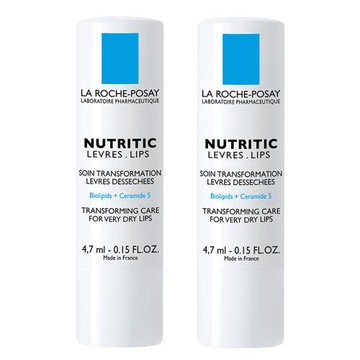 《2入組》LA ROCHE-POSAY理膚寶水 滋養修護潤唇膏4.7ml