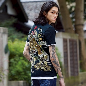 BIG TRAIN 竹林猛虎竹節棉男T-B80832-72&88