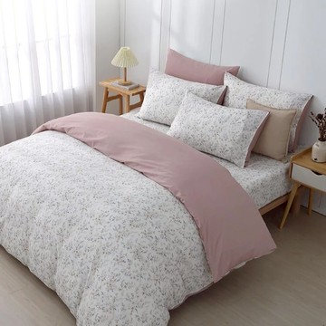 鴻宇 雙人床包枕套組 蜜拉 100%精梳純棉 台灣製  1入