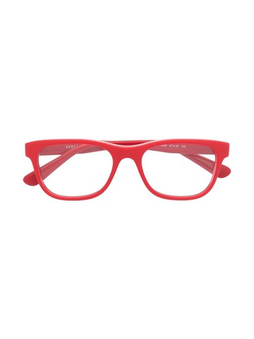 Versace Kids - square-frame glasses - kids - Acetate - One Size - Red