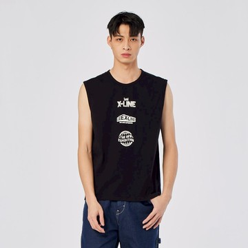 Lee 男款 系列LOGO 休閒背心 | X-LINE