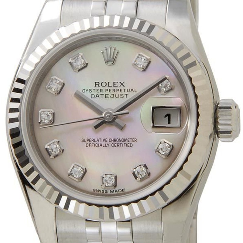 ロレックス Rolex Ng デイトジャスト ピンクシェル ダイヤモンド10p レディース 腕時計 新品 当店5年保証 通販 Lineポイント最大0 5 Get Lineショッピング