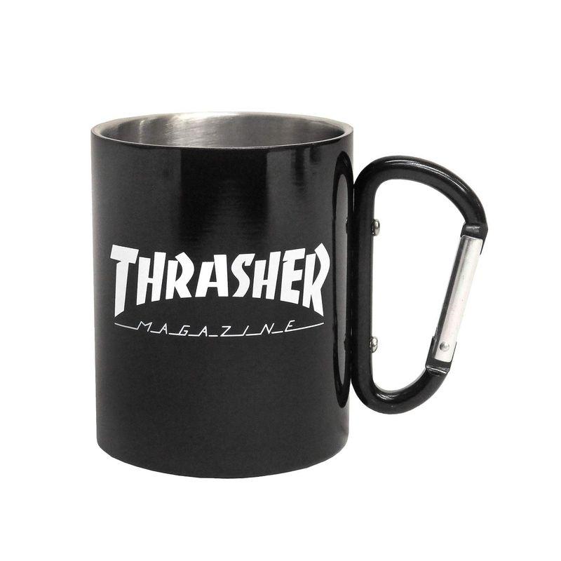 THRASHER マグカップ スラッシャー カラビナ付きマグカップ ステンレススチール