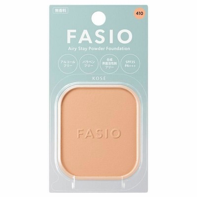 ファシオ エアリーステイ パウダーファンデーション 410 オークル 10g