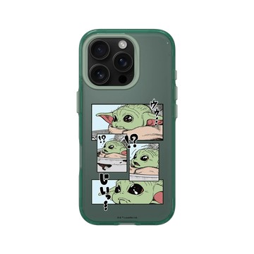 iPhone 16 Pro Clear 憂墨綠 - Star Wars - The Mandalorian - 曼達洛人 - 古古漫畫風